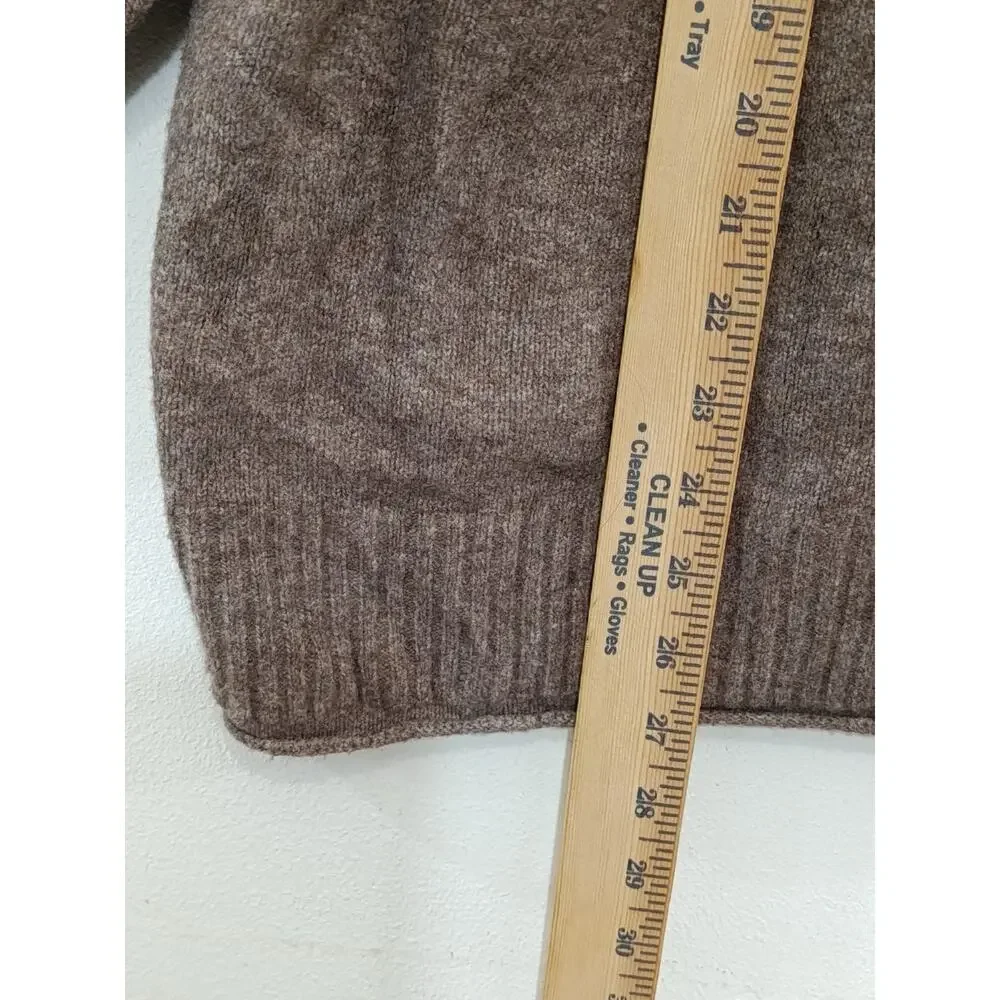 Lucky Brand Women's Sweater Slouchy V-Neck Cardigan Grandpa Brown Size XL NWOT